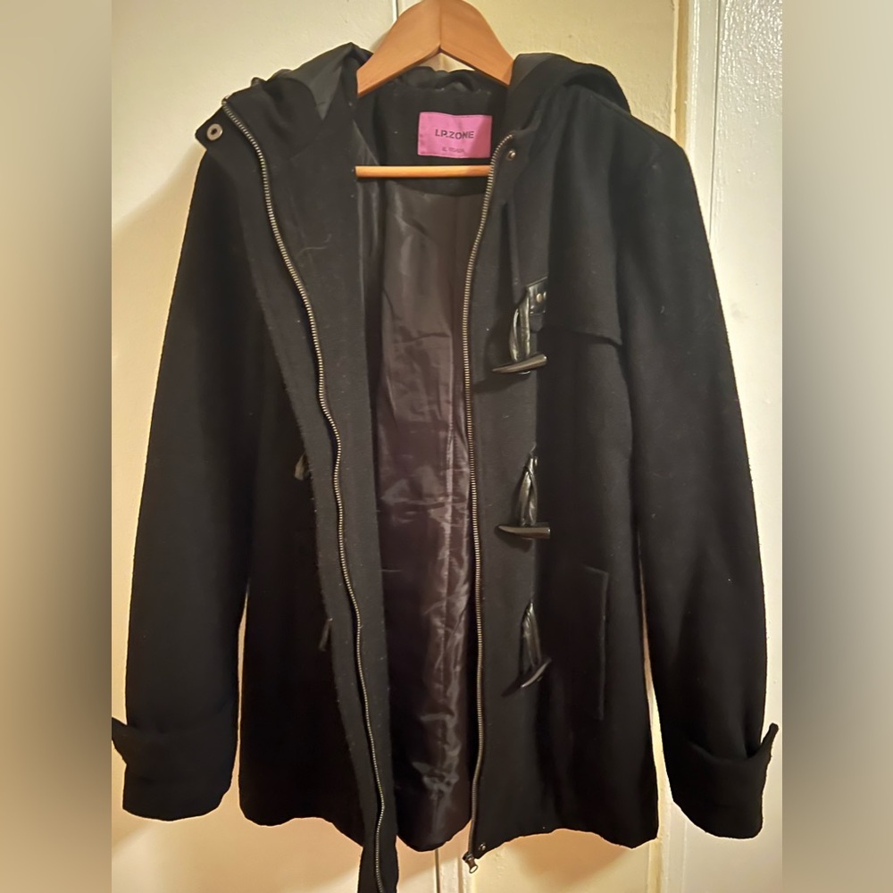 Black trench coat